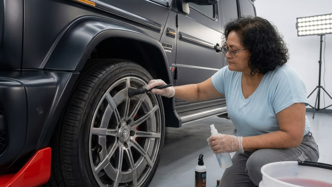 Mercedes G-Wagon wheel detailing